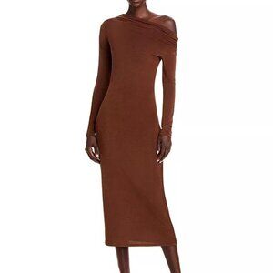 WAYF Everly Midi Dress - Brown | NWT | Size M